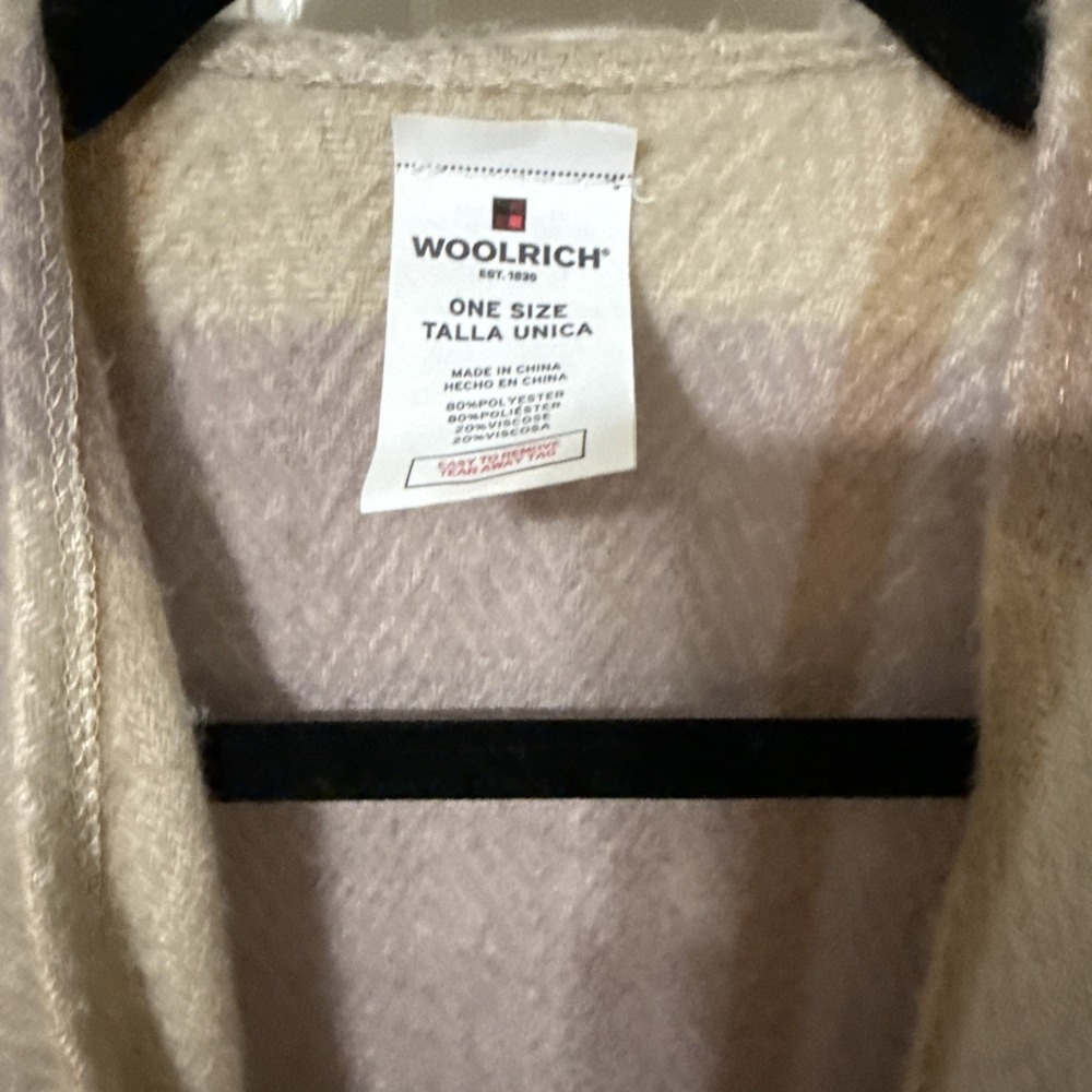 Woolrich Poncho Womens One Size Brown Plaid Reversible Ruana Cape Blanket Wrap - Picture 2 of 5